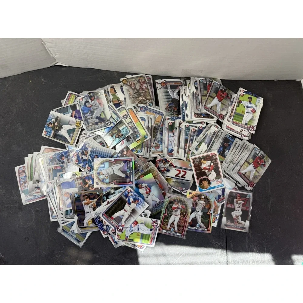 2021-2023 modern MLB baseball cards, bcp, BP, numbered lot of 300+
